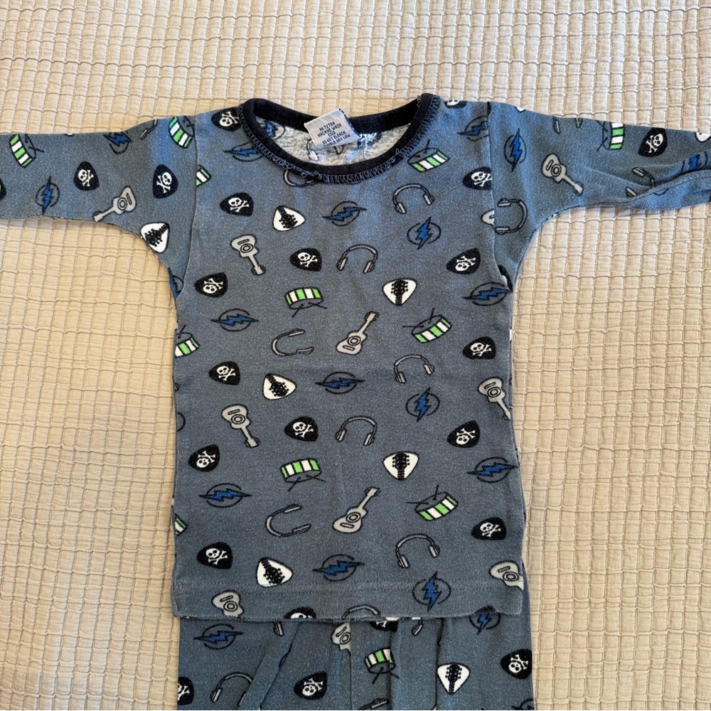 Baby Steps Rocker Pajama Set - 12 Months - Picture 3 of 5